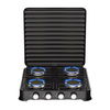 Heavy-Duty 4 Burner Gas Stove - Black - View 1