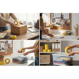 6 x WOS Yellow Clear Packing Cello Adhesive Tape Sealing Boxes 43mm Wide - View 3