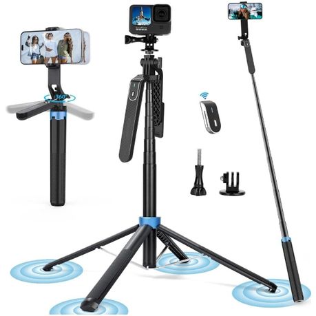 P185 1.8M Quadruped Tripod Stand with 360 Pan Tilt Stability - View 2