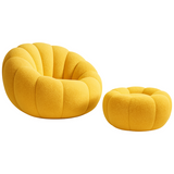 Pumpkin Chair with Ottoman - Stylish & Comfortable - View 6