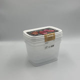 Clear Stackable Food Storage Container Set of 3 - Airtight and Durable - View 3