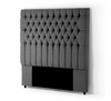 Modern Deep-Button Headboard - Linen