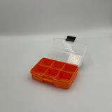 Compact Orange Plastic Organizer Box - Portable Storage Solution - View 4