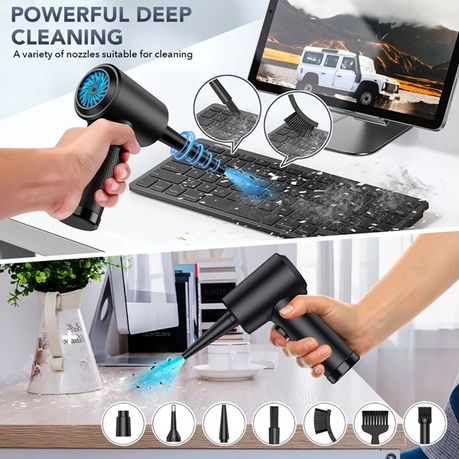 Air Duster Powerful Cordless Compressed Air Blower Car PC Cleaning PK - View 2