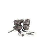 SMTE - 15 Piece Stainless Steel Cookware Set with Lids & Utensils - View 4