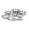 15 Pcs Heavy Bottom Stainless Steel Cookware Set - View 1