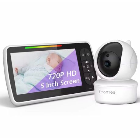 EchoBaby Guardian 5" Smart Baby Monitor with Night Vision Two-Way Audio - View 1