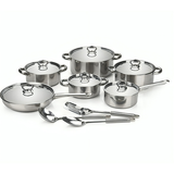 Silver Stainless Steel 15 Piece Cookware - View 3