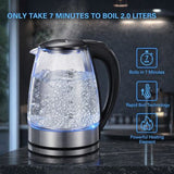 Glass Electric Kettle 2L 1500W Fast Boil Auto Shut-Off Boil-dry Protection - View 5