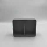 Gray Plastic Divided Organizer Bin - Versatile Storage Solution - View 4