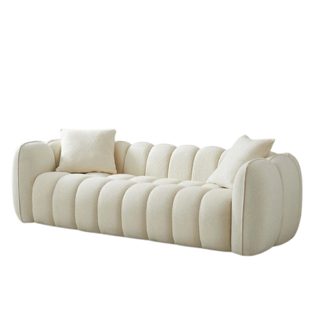 Reve 3-Seater Cream Sofa Couch - View 2