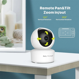 Baby Monitor with 5" Screen, Camera, Audio, Two-Way Talk, and Night Vision - View 5