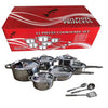 15 Piece Stainless Steel Pots and Pans Set with Lids & Utensils - View 1