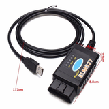 ELM327 Interface USB OBDII Auto Diagnostic Scanner Tool with Switch - View 3