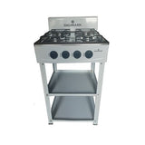 Digimark Freestanding 4 Burner Gas Stove with Shelves - View 1