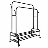 Myndos Multi-Functional Clothing & Shoe Stand with Wheels - View 1