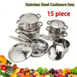 Stainless Steel Cookware KR007 - 15 Piece SET - View 7
