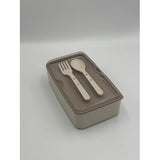 Reusable Food Storage Container with Fork and Spoon Set - View 4
