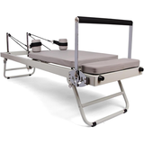 Foldable Premium Pilates Reformer Machine with Springs - Grey - View 1