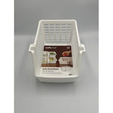 White Stackable Storage Basket - Versatile Organizer Bin - View 2