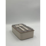 Reusable Food Storage Container with Fork and Spoon Set - View 3
