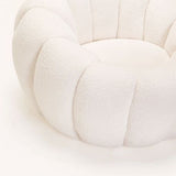 Pearl Fleece Fabric Chair - Cream - View 2
