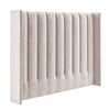 She Made Me -Vurhongo Velvet Paneled Tufted Headboard-Sand Beige - View 1