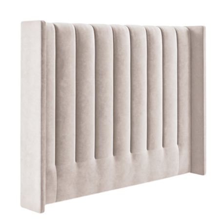 She Made Me -Vurhongo Velvet Paneled Tufted Headboard-Sand Beige - View 1