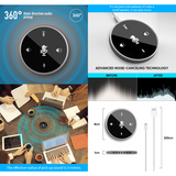 360 Degree Conference Microphone & Speaker - Omnidirectional Mic - View 3