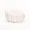 Pearl Fleece Fabric Chair - Cream - View 1