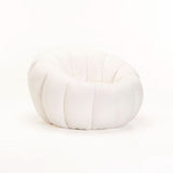 Pearl Fleece Fabric Chair - Cream - View 1