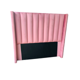 Loral Velvet Wingback Panel Headboard - View 3