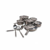SMTE 15-Piece Premium Stainless Steel Cookware Set with Kitchen Utensils - View 1