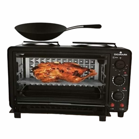 Digimark 28 Litre Electric Oven with 2 Solid Hot Plates - View 1