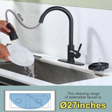 Kitchen Faucet with Pull Down Sprayer Single Handle Retractable Sink Faucet - View 5