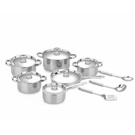 15-Piece Lightweight Stainless Steel Cookware Set - View 1