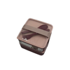 Purple Square Lunch Box 2-Tier BPA-Free with Utensils for Easy Meals - View 1