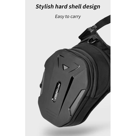 Motorcycle Leg Bag - Extendable - Hard Shell - View 2