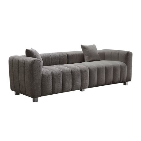 Decorotika 87.4'' Fluff Channel Sofa - View 1