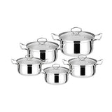 15 Piece Heavy Bottom Stainless Steel Cookware Set - View 5