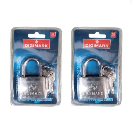 Digimark 50mm Padlock with Keys - View 2