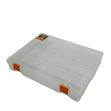 Durable Clear Plastic Organizer Box with Adjustable Compartments - View 1