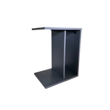 Portable 2 Tier C-Shape Grey Coffee Table - View 3
