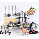 121 Pieces- Hot Selling Kitchenware Non-Stick Stainless Steel Cookware Pots set - View 2