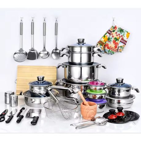 121 Pieces- Hot Selling Kitchenware Non-Stick Stainless Steel Cookware Pots set - View 2