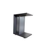 Portable 2 Tier C-Shape Grey Coffee Table - View 7