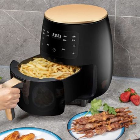 Oil-Free 6L Air Fryer - Black - View 2
