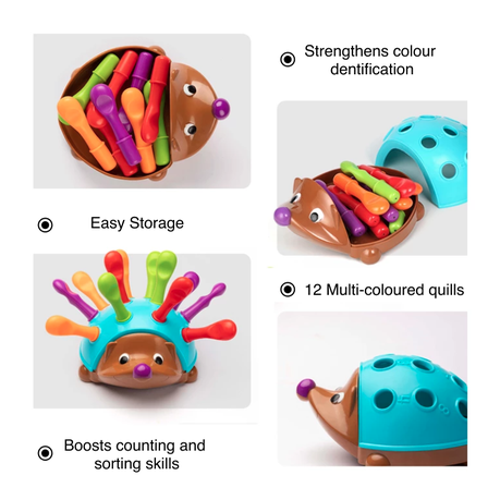 Sensory Fine Motor Toy Hedgehog Toy for Toddlers - 18 months + - View 2
