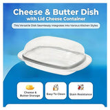 Hobby Life Transparent Butter Dish | 500g Capacity | High-Quality Plastic - View 2
