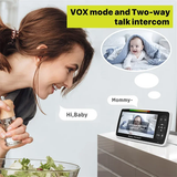 Baby Monitor with 5" Screen, Camera, Audio, Two-Way Talk, and Night Vision - View 2